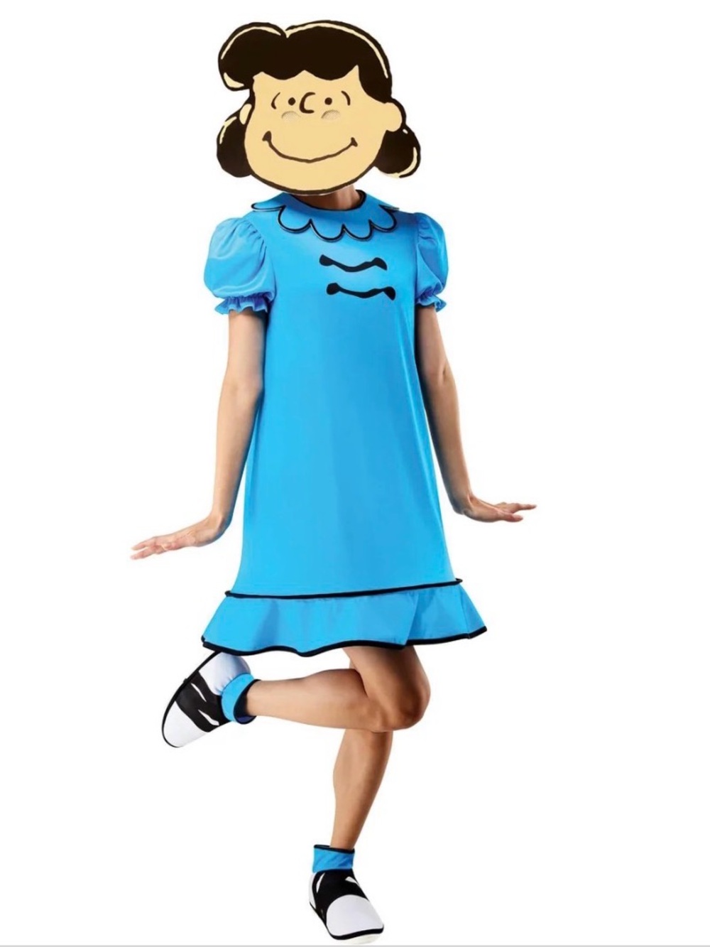 Rubies Peanuts Lucy Women's Costume Sz Large 12-14 NIP